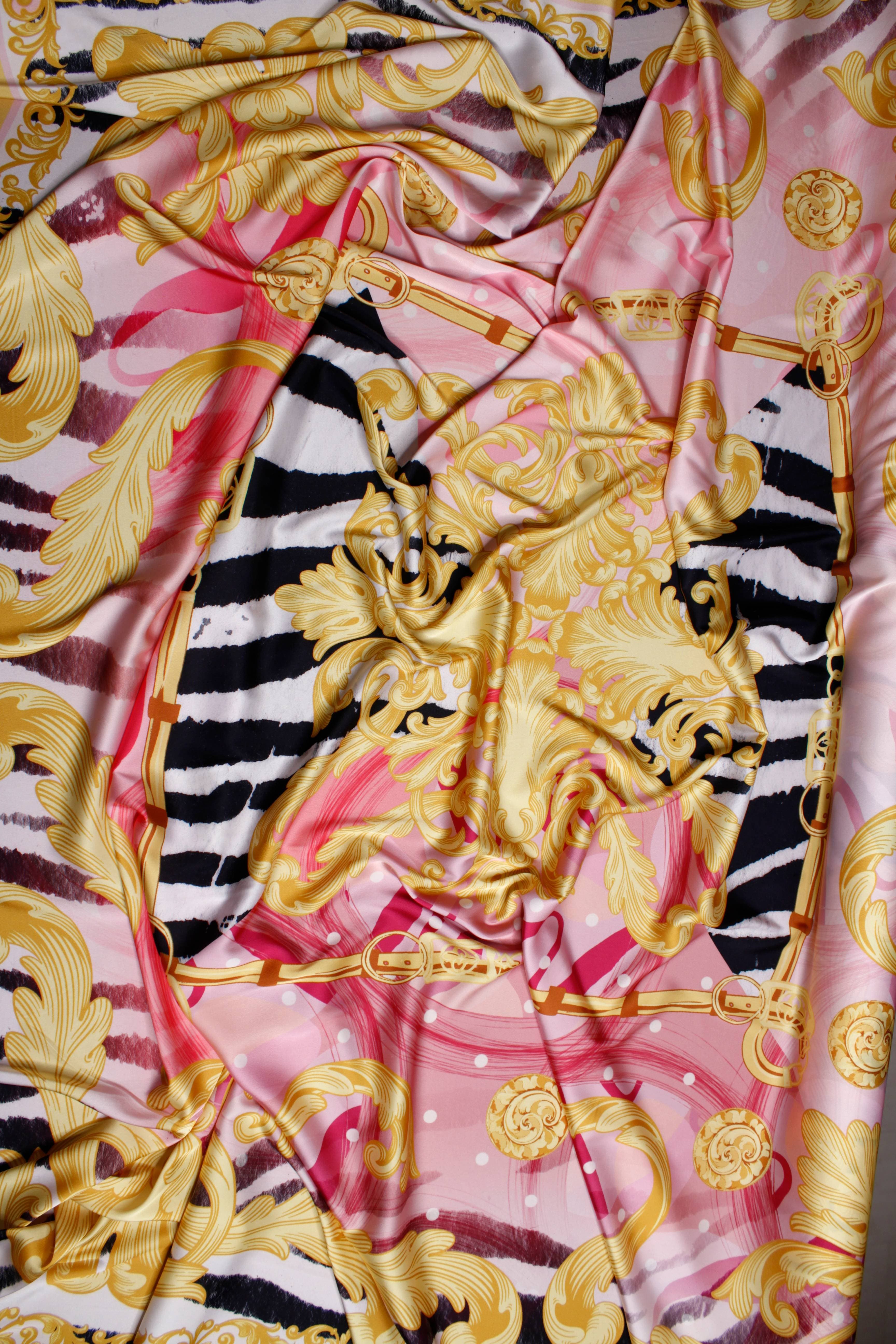 Pink Gold Baroque Print
