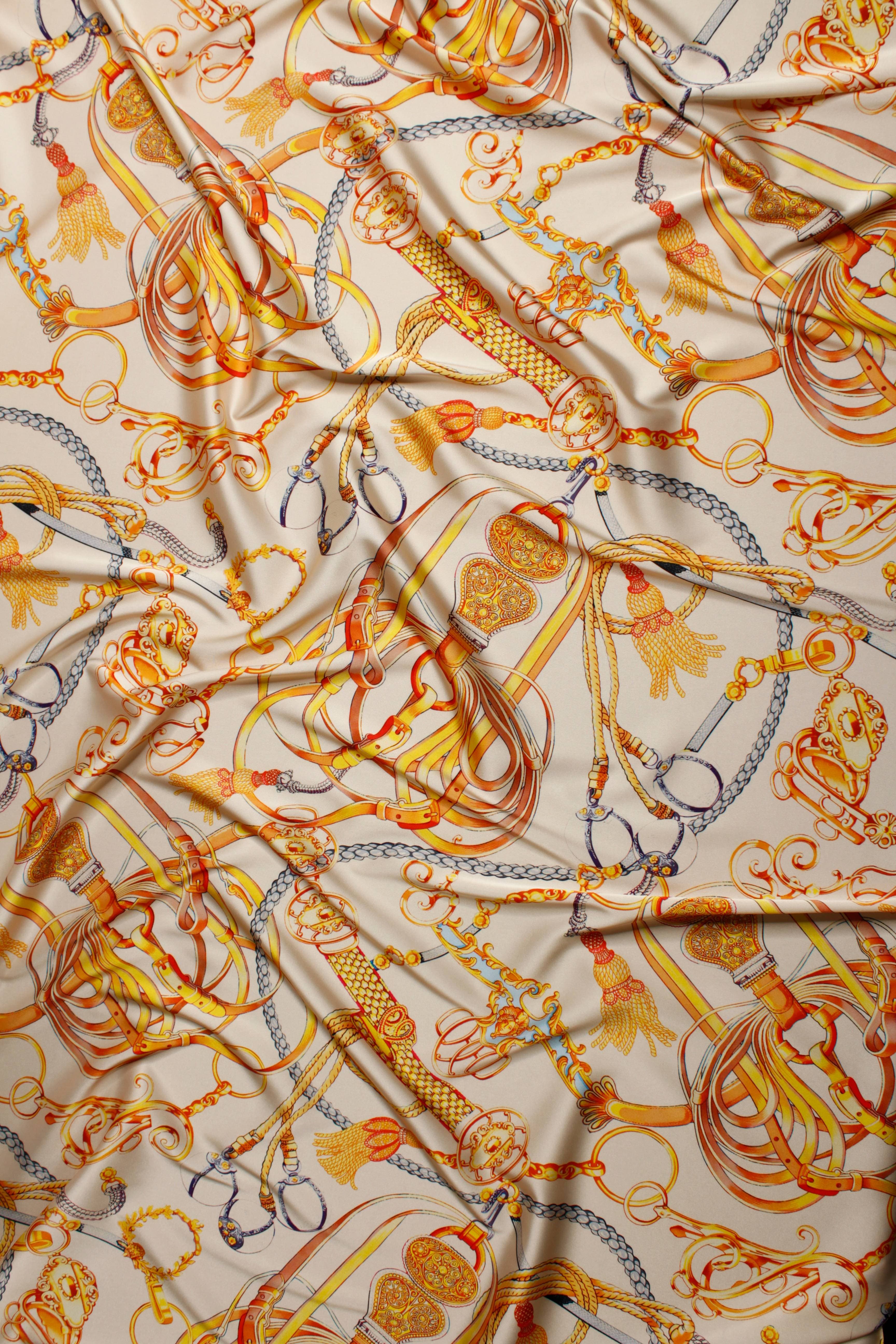 Rope Belt Tassel Print