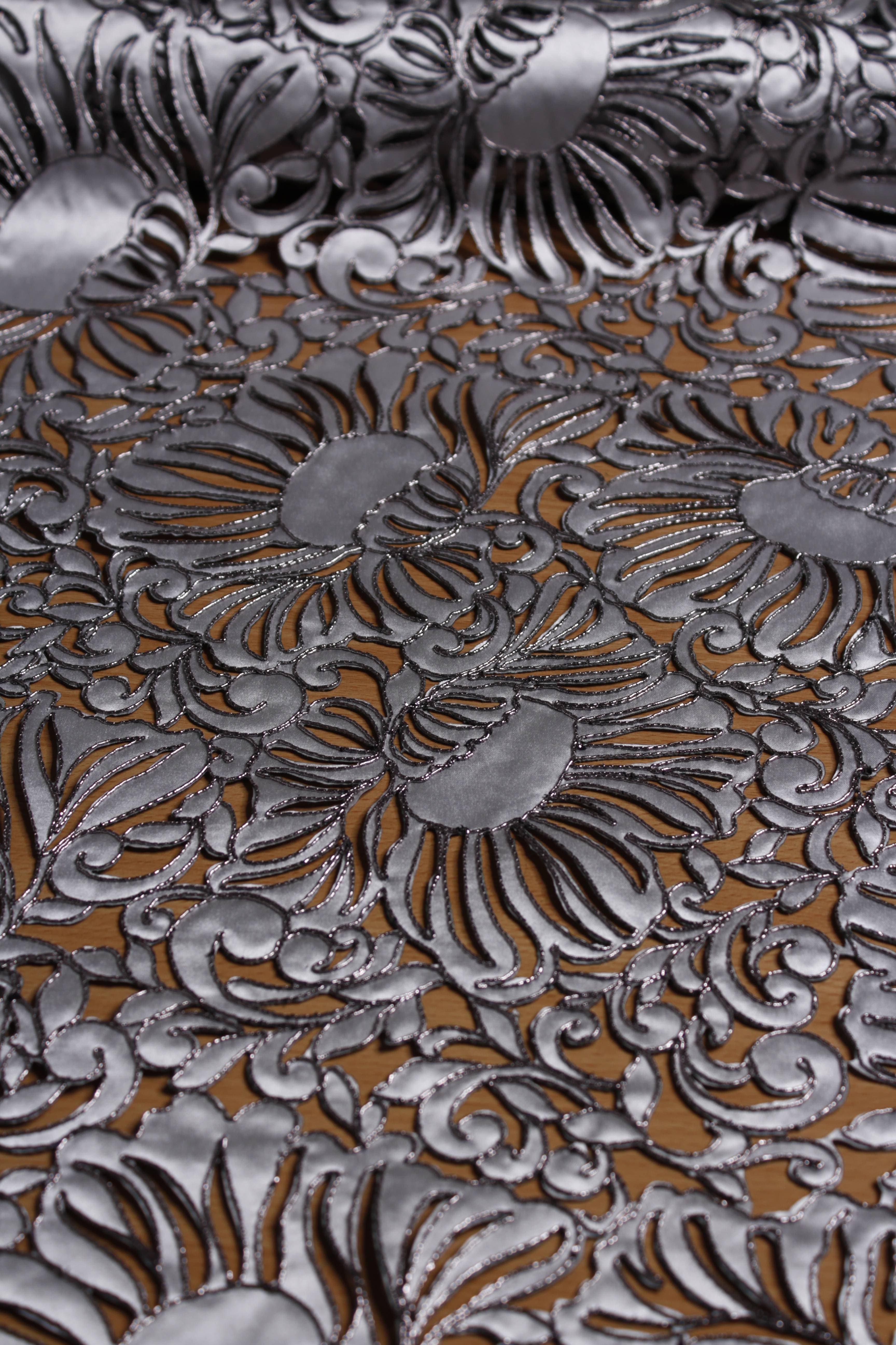 Floral Laser Cut Silver